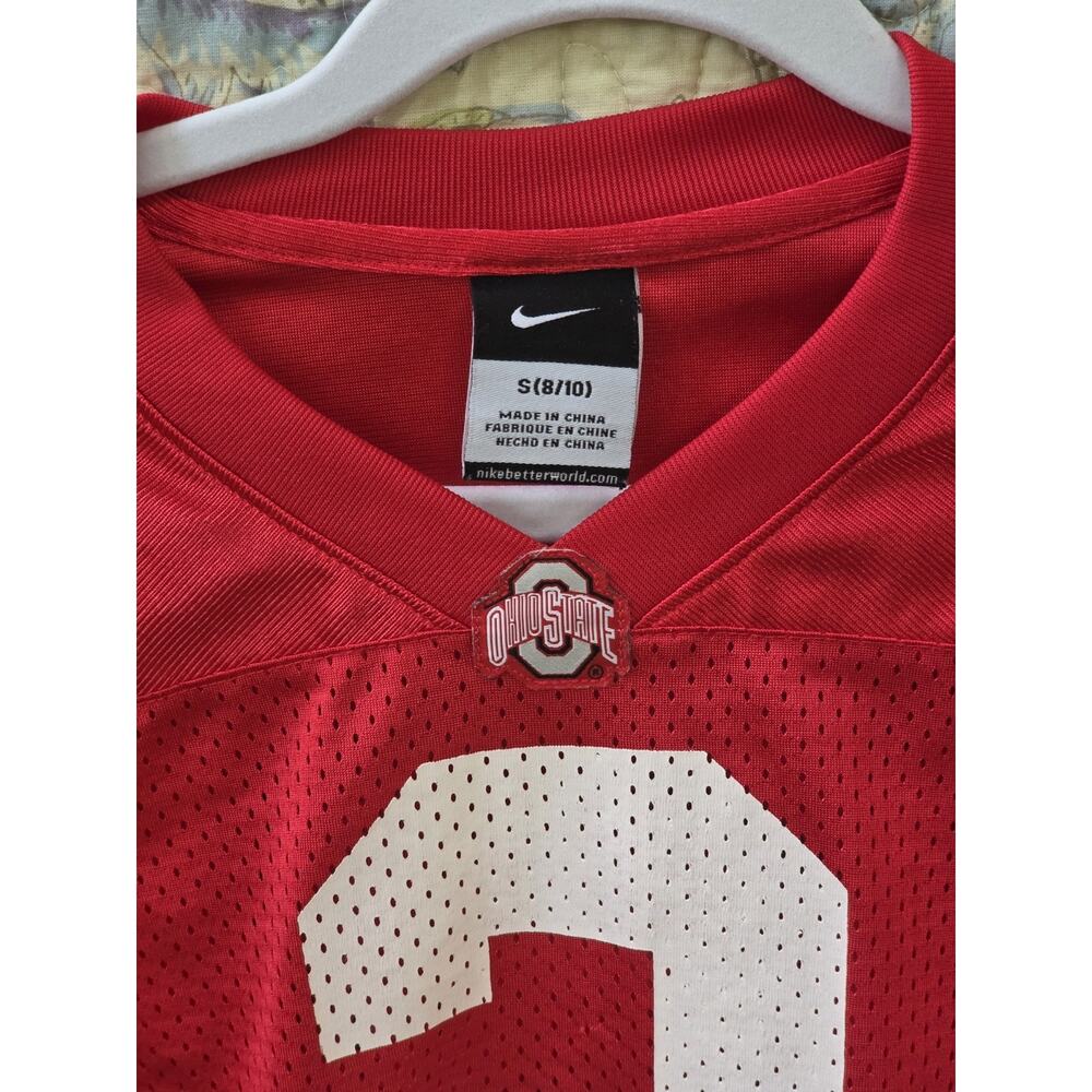 Ohio State Buckeyes Nike Kids Small SZ 8 Football Jersey #2 Red College - Picture 2 of 14